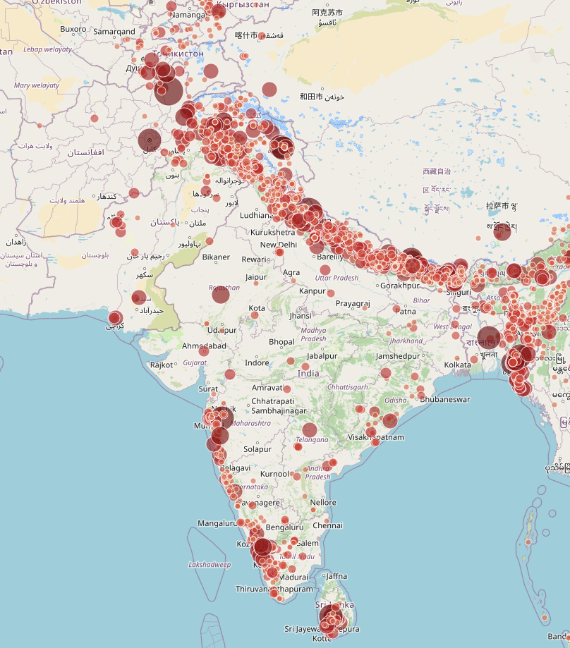 Global Landslides Map Preview