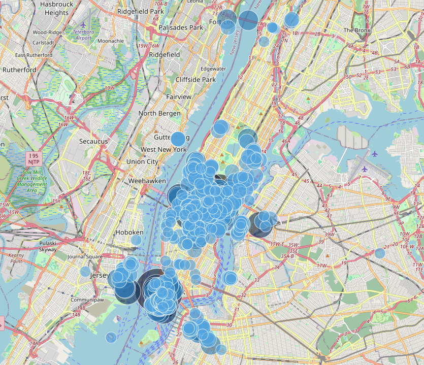 US Skyscrapers Map Preview